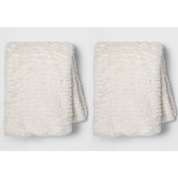 Bedding New Threshold Faux Fur Pillow Cases Poshmark